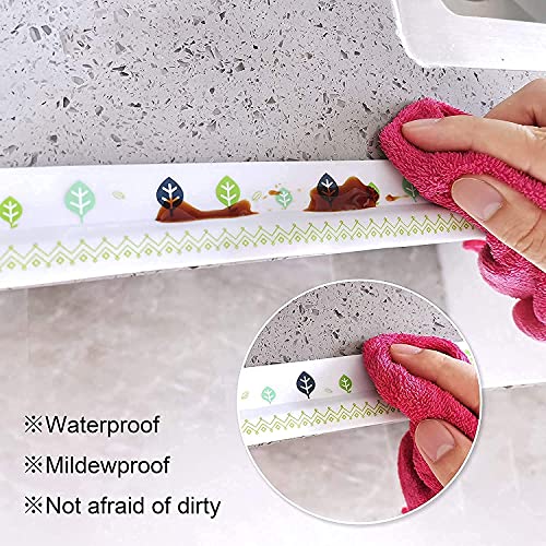 MAPPERZ Kitchen Wall Sealing Strip Tape Sink Waterproof and Oil-Proof Caulk Tape Self Adhesive Sealing Tape for Corners and Gaps