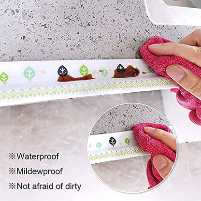 MAPPERZ Kitchen Wall Sealing Strip Tape Sink Waterproof and Oil-Proof Caulk Tape Self Adhesive Sealing Tape for Corners and Gaps