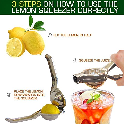 MAPPERZ Lemon Squeezer Steel Polish/ Nimbu Presser for Kitchen Shikanji/ Lemon Juice Extractor