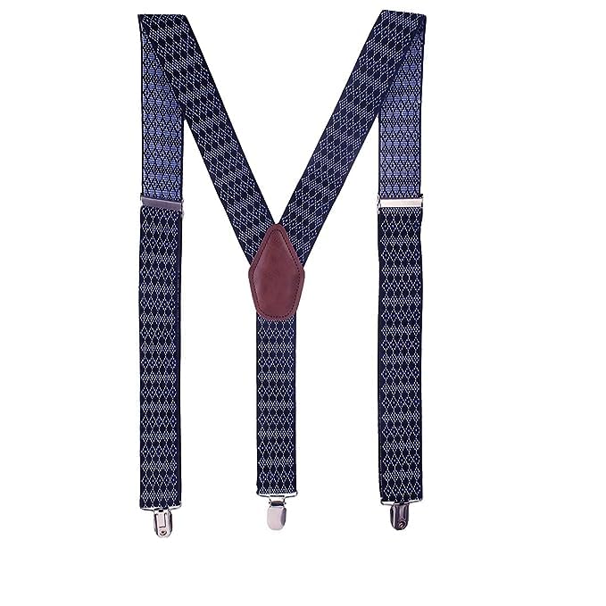 MAPPERZ Clips Suspender 3 Clips and 3.5cm Strap Width Suspender for Men and Women (Random color)