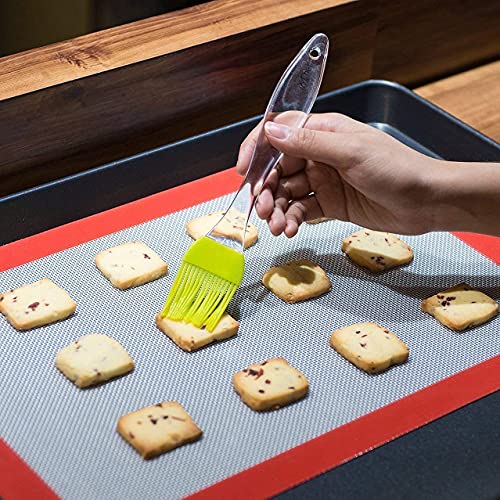 Mapperz Oil Brush for Cooking Silicon Heat Resistant Oil Brush with Spatula for Pastry (Set of 2)