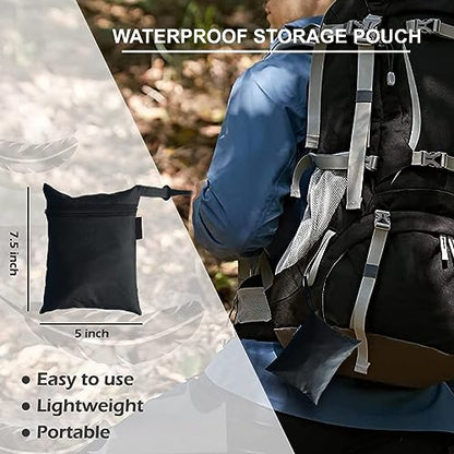 MAPPERZ Waterproof Backpack Cover with Pouch Backpack Dust and Rain Protector for School College Office and Trekking Bags (30L-35L)