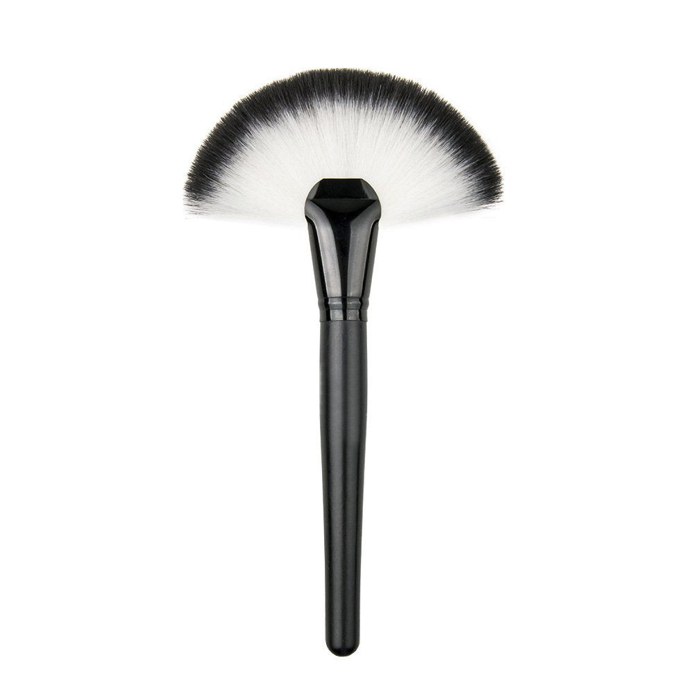 MAPPERZ Professional Fan Makeup Brush Single Soft Face Powder Foundation Blush Sector Fan-shaped Cosmetic Make Up Tool