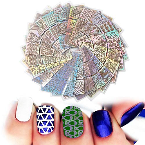 MAPPERZ Nail Art Stickers/144 Pcs Nail Art Stickers Sheets/Waterproof Nail Art Self Adhesive 3D Stickers - Multicolor