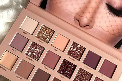 Mapperz Professional Nude Eyeshadow Palette 18 New Color Ingredients with silky Shine for