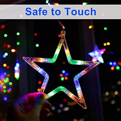 MAPPERZ Led Serial String Lights for Home Decore Copper Wire 12 Stars 138 led Lights for Birthday Festive Decore