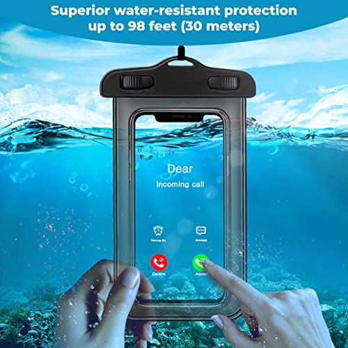 MAPPERZ Plastic Universal Waterproof Phone Cellphone Pouch Cellphone Dry Bag Case For Iphone, Samsung, Pixel, Mi, Moto Up To 7.0 Inch (Multicolor)(Pack Of 1)