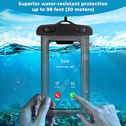 MAPPERZ Plastic Universal Waterproof Phone Cellphone Pouch Cellphone Dry Bag Case For Iphone, Samsung, Pixel, Mi, Moto Up To 7.0 Inch (Multicolor)(Pack Of 1)