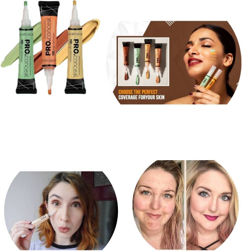 MAPPERZ Under Eye Full Coverage Concealer - for Dark Circles, Fine Lines, Redness & Discoloration - Waterproof - Anti-Aging - Natural Finish