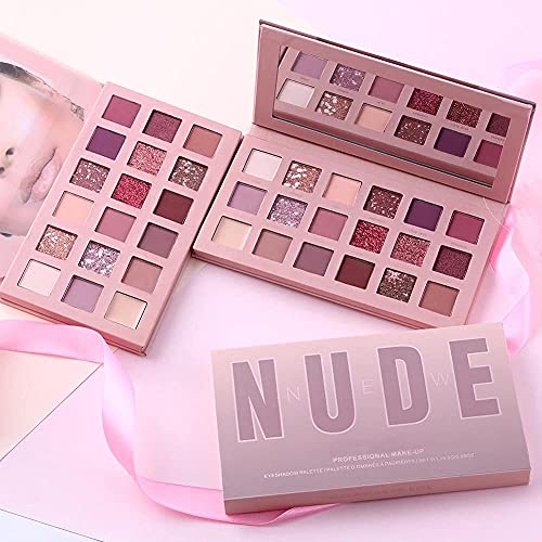 Mapperz Professional Nude Eyeshadow Palette 18 New Color Ingredients with silky Shine for