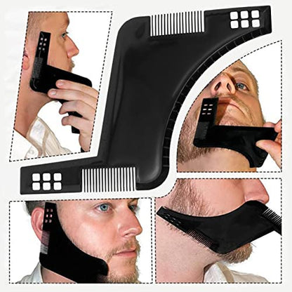 MAPPERZ Beard Shaper Tool For Men with Comb For Home And Salon Use/Beard Shaper For Men-Two Ways