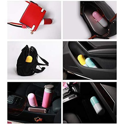 MAPPERZ Ultra Lights Mini Foldable Travel Umbrella with Compact Capsule Case, for Sun & Rain with UV Protection, Strong, Durable, Fun Gift, for Women-Men or Kids, Random Color, 1Pc