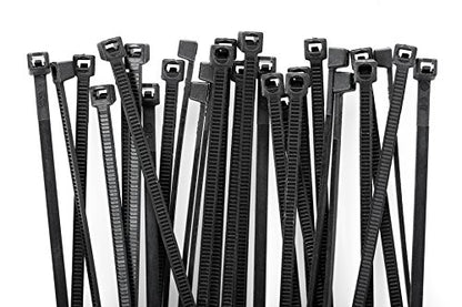 MAPPERZ Heavy Duty Cable Zip Ties Adjustable Durable Self locking Nylon Cable Straps/Nylon Standard Cable Tie Assortment Cord Management for Home, Office, Gardening 4 inch 100 Pieces