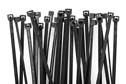 MAPPERZ Heavy Duty Cable Zip Ties Adjustable Durable Self locking Nylon Cable Straps/Nylon Standard Cable Tie Assortment Cord Management for Home, Office, Gardening 4 inch 100 Pieces