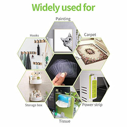 MAPPERZ Double Sided Adhesive Pads for Mounting Two Sided Precut Squares Heavy Duty Tape Sticky Tack Double Sided No Trace Multipurpose Removable Tape for Wall Hanging Nano Wall Mount Gel (Pack Of 10)