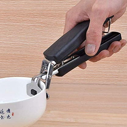 MAPPERZ Hot Pot Gripper Multi Colored Stainless Steel Clipper for Lift Kitchen Microwave Dishes Pots and Plates Safe (Pack of 1)