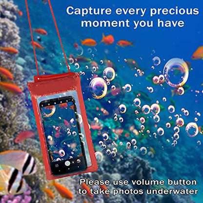MAPPERZ Mobile Phone PVC Waterproof Sealed Rain Protection Pouch Cover for 7 inches (Transparent)
