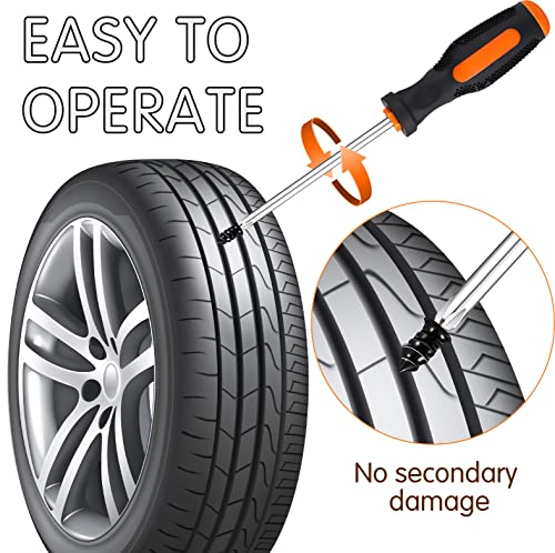 Mapperz Tire Repair Nails 60 Pieces Rubber Screws Fast Tubeless Vacuum Puncture Repair Tool for Car Motorcycle ATV Tire Puncture Repair