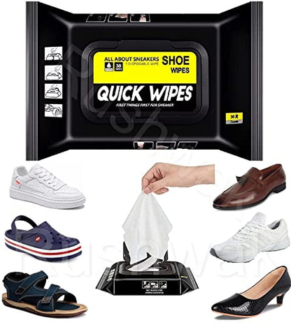 MAPPERZ Shoes Wipes Instant Shoe Cleaner Wipes Quick Sneaker Dirt Remover Disposable Cleaning Kit