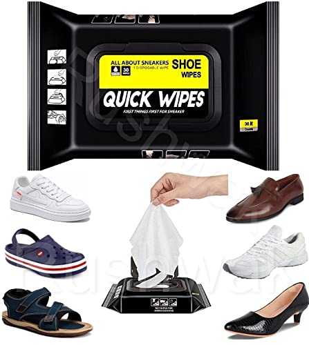MAPPERZ Shoes Wipes Instant Shoe Cleaner Wipes Quick Sneaker Dirt Remover Disposable Cleaning Kit