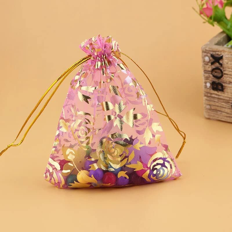 MAPPERZ Party Favor Drawstring Pouch, Shagun Potli Bags for Wedding/Party/Baby Shower, Dry Fruit Pouches, Gift Pouches for Return Gifts