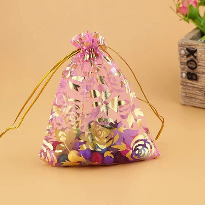 MAPPERZ Party Favor Drawstring Pouch, Shagun Potli Bags for Wedding/Party/Baby Shower, Dry Fruit Pouches, Gift Pouches for Return Gifts