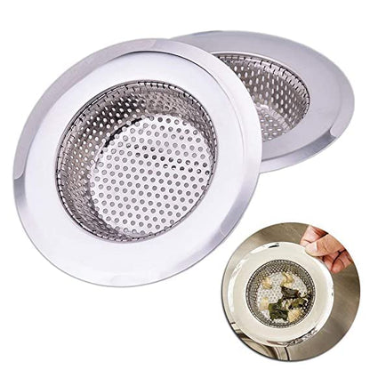 MAPPERZ Non Stick Stainless Steel Sink Strainer Kitchen Drain Basin Basket Filter Stopper Drainer/ Jali