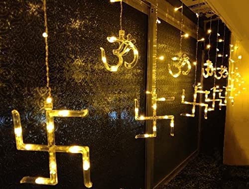 MAPPERZ Led Serial String Lights for Home Decore Copper Wire 12 Stars 138 led Lights for Birthday Festive Decore