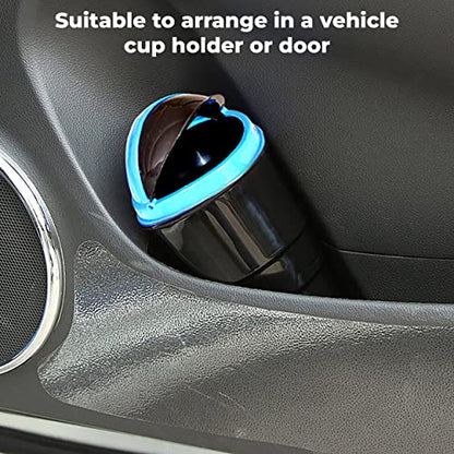 MAPPERZ Universal Plastic Mini Car Trash Bin Dust Case Best for Traveling (Multicolor)
