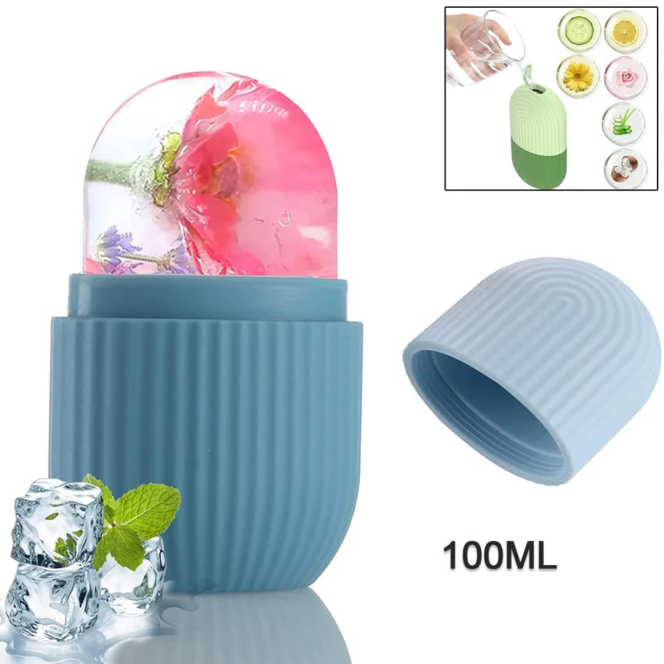 Mapperz Ice Roller For Face, Neck and Body | For Puffy Eyes, Easy to Use and Carry | Unbreakable and Reusable | Glowing and Clear Skin(Multicolor)