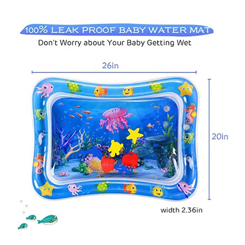 MAPPERZ Baby Kids Water Play Mat Toys Baby Slapped Pad Water & Leak Proof Baby Carpet Inflatable, Fun & Play Centre Indoor and Outdoor Water Play Mat for Babies
