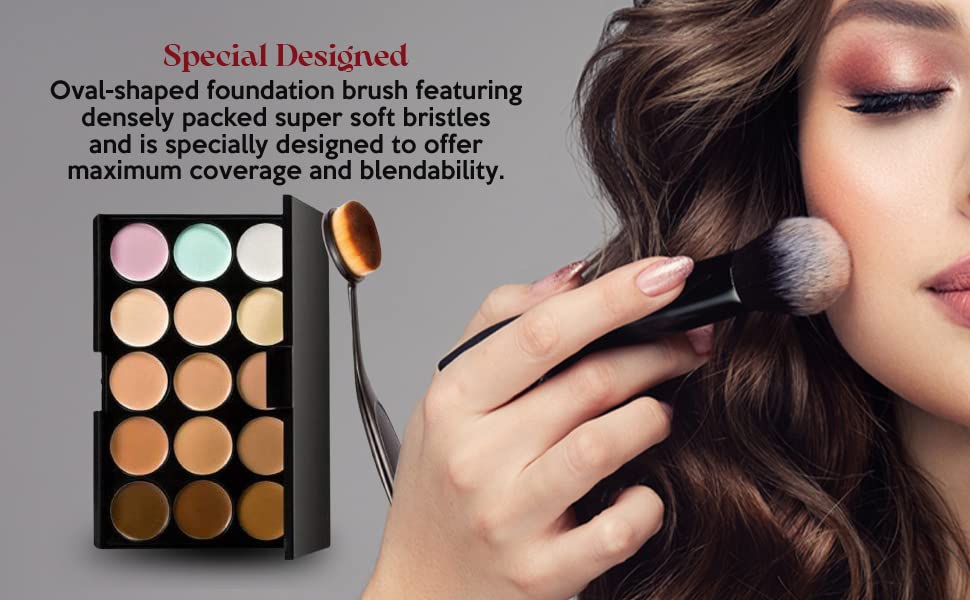 Mapperz 15 Shades Highlighter Concealer and Contour Palette Contour Powder as Used Bronzer- (Multi)