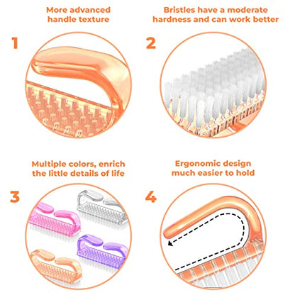 MAPPERZ 1 Premium Stainless Steel Fingernail, Toenail Clipper Cutters With Plastic Guard,Nail Brush Hand Finger Toe Nail Cleaning Brush Manicure Pedicure Scrubbing Cleaner(1 Nail Cutter, 1 Nail Brush)