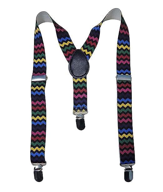 MAPPERZ Clips Suspender 3 Clips and 3.5cm Strap Width Suspender for Men and Women (Random color)