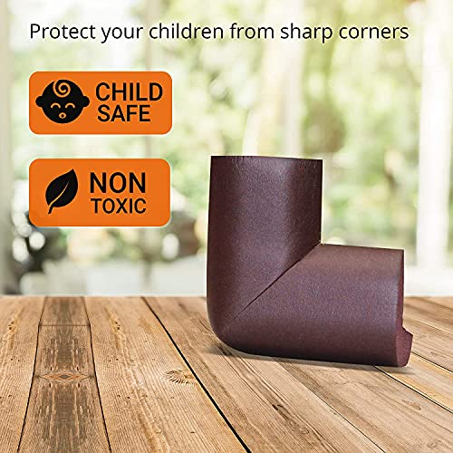 MAPPERZ L Shape Baby Child Clear Corner Protector Safety Cushion Table Desk Bed Edge Guards (Pack of 8)
