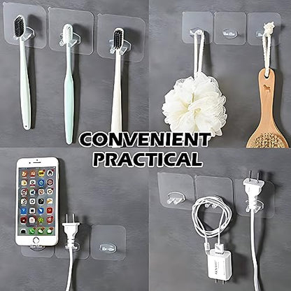 MAPPERZ Wall Mounted Power Plugs Socket Holder Stickers Adhesive Hook for Wall