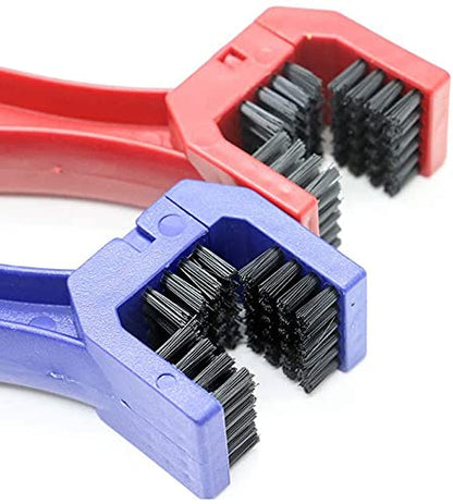MAPPERZ Multipurpose Cycle Motorcycle Bike Chain Cleaner Brush - Multicolor