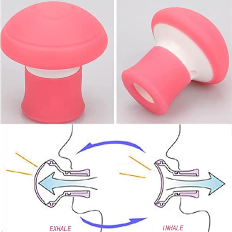 MAPPERZ Face Exerciser, Facial Yoga for Skin Tighten Firm, Jaw Exerciser, Double Chin Breathing Exercise Device Jaw Face Slimmer for Women and Men