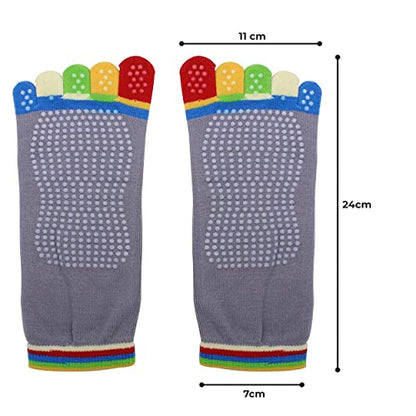 MAPPERZ Non Slip Yoga Socks, Anti-Skid Grip Pilates, Barre, Random Color