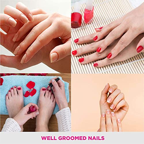 MAPPERZ Nail Filer & Cuticle Cutter(Trimmer) Combo For Women,Multifunctional Nail Files, Professional Manicure - Pack of 2
