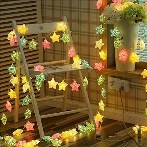 MAPPERZ Led Serial String Lights for Home Decore Copper Wire 12 Stars 138 led Lights for Birthday Festive Decore