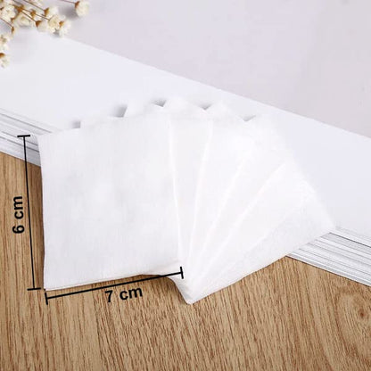 MAPPERZ Natural Square Cotton Puff, Double-Side Save Water Soft Gentle Makeup Tools, Makeup Remover Facial Cotton Pads, Cosmetic Facial Eye Makeup Remover Pads