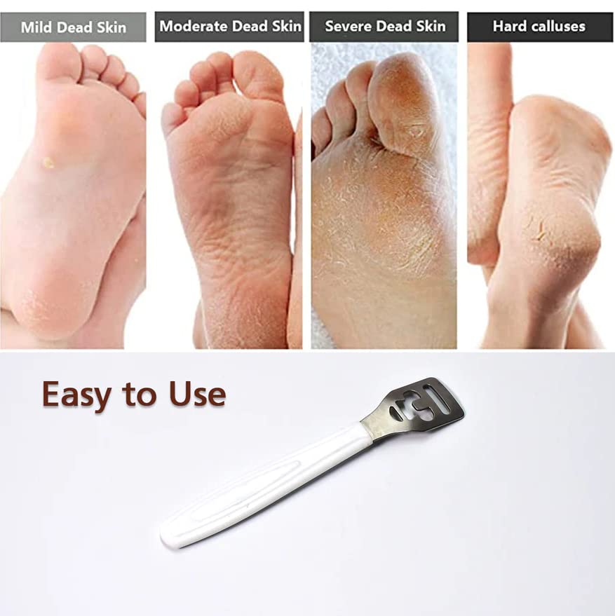 MAPPERZ Foot Care Pedicure Callus Shaver, Dead Hard Skin Remover, Scraper For Hand Feet Heel Care, Hard Dry Skin Remover, Stainless Steel Foot Razor, Foot File Tool, With 1 Blade, Pack Of 1