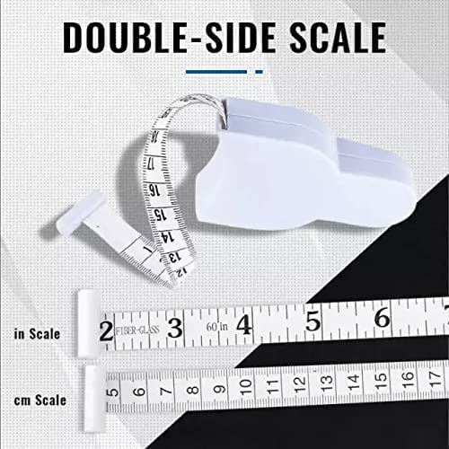 MAPPERZ Automatic Telescopic Body Measuring Tape with Lock Pin and Push Button 60 inch (150cm)