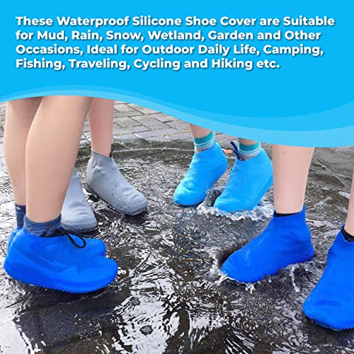 MAPPERZ Unisex Silicon Anti Slip Water Resistant Overshoes/Shoe Cover for Rain/Protector Shoe Rain Cover for Men, Women - Multicolor