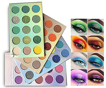 MAPPERZ Color Board Eyeshadow Palette Eye Shadow Makeup Highlighters Kit High Pigmented Professional Make up Matte and Shimmer Shades (60 Colors)