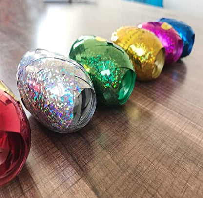 MAPPERZ Balloon Ribbon Roll DIY Gifts Crafts Foil Curling for Birthday Gift Wrapping Party Wedding - 5mm x 10M (Multicolor)