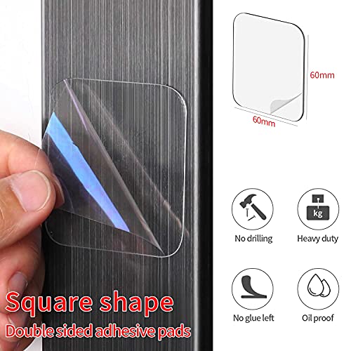 MAPPERZ Double Sided Adhesive Pads for Mounting Two Sided Precut Squares Heavy Duty Tape Sticky Tack Double Sided No Trace Multipurpose Removable Tape for Wall Hanging Nano Wall Mount Gel (Pack Of 10)