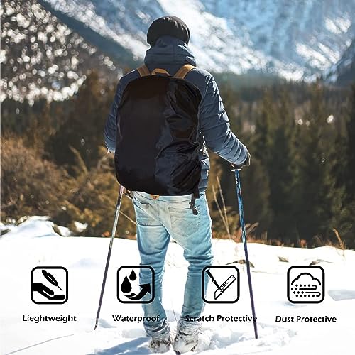 MAPPERZ Waterproof Backpack Cover with Pouch Backpack Dust and Rain Protector for School College Office and Trekking Bags (30L-35L)
