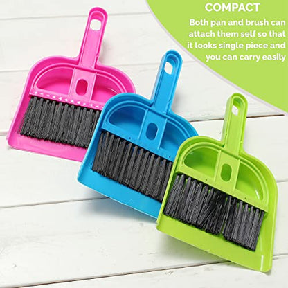 MAPPERZ Mini Dustpan Supdi with Brush Broom Set for Multipurpose Cleaning Laptops, Keyboards, Dining Table, Car Seats, Carpets, Multicolor